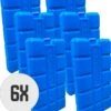 DULA Blauwe Koelelementen - 6 Stuks 200 Gram - 8 X 15 X 2 Cm