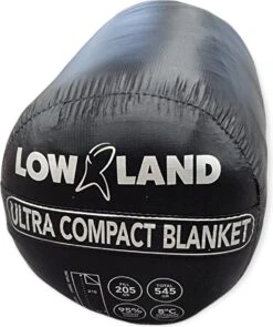 LOWLAND OUTDOOR® Ultra Compact Blanket - Donzen Slaapzak - Gewicht 495g - 210x80 Cm - Comfort Temperatuur +8°C -Bo-Camp Winkel 1005x1200 2