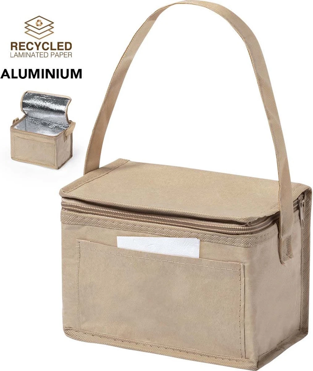 Merkloos Koeltas - Lunchtas - Koeltasje Lunch - Koelelementen - Isolatie - Volwassenen - Dames - Heren - Gerecycled - Papier - Aluminium 2 Merkloos Koeltas - Lunchtas - Koeltasje Lunch - Koelelementen - Isolatie - Volwassenen - Dames - Heren - Gerecycled - Papier - Aluminium - Afbeelding 2