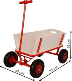 Benson Bolderkar - Bolderwagen Hout - Strandwagen - Kinderen - Boodschappenkar -Bo-Camp Winkel 1064x1200 1