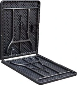 ERRO Vouwtafel - Houtlook - 180x74cm - Zwart -Bo-Camp Winkel 1083x1200