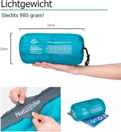 Naturehike® 3D Luchtmatras Premium - Comfortabel R-waarde 2.0 - Extra Dikke Slaapmat - Luchtbed Kamperen - Opblaasbaar Matras - Lichtgewicht - Outdoor - Camping -Bo-Camp Winkel 1095x1200 4