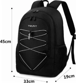 Koeltas Rugzak (25L) - Geschikt Voor 28 Blikjes - Lunchtas Voor Dames En Heren - Zwart 15 Koeltas Rugzak (25L) - Geschikt Voor 28 Blikjes - Lunchtas Voor Dames En Heren - Zwart -Bo-Camp Winkel 1101x1200 2