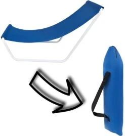 In Round Strandstoel Met Opbergtas – Opvouwbaar / Inklapbaar – Blauw – Campingstoel – Vouwstoel – Visstoel – Strand Stoel / Stoelen – Lichtgewicht Kampeerstoel – Beach Chair – Voor Volwassenen – Outdoor – Camping -Bo-Camp Winkel 1101x1200