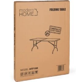 Inklapbare Tafel - Opklaptafel - 180x70x73,5 Cm - Wit -Bo-Camp Winkel 1117x1200