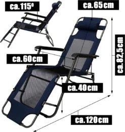 Ligstoel 155x60cm - Opvouwbaar Campingstoel Ligbed Strandstoel Tuinstoel Vouwligstoel Blauw 37 Ligstoel 155x60cm - Opvouwbaar Campingstoel Ligbed Strandstoel Tuinstoel Vouwligstoel Blauw -Bo-Camp Winkel 1134x1200 1