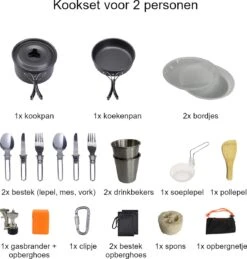 Hikr® Camping Pannenset - Complete 22-delige Kookset - Lichtgewicht - Kookgerei Servies - Outdoor - BPA-vrij - Keukengerei Set -Bo-Camp Winkel 1144x1200 3
