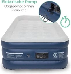LifeGoods Luchtbed - 1 Persoons - Met Ingebouwde Pomp - Incl. Draagtas En Reparatiekit -Bo-Camp Winkel 1159x1200 4