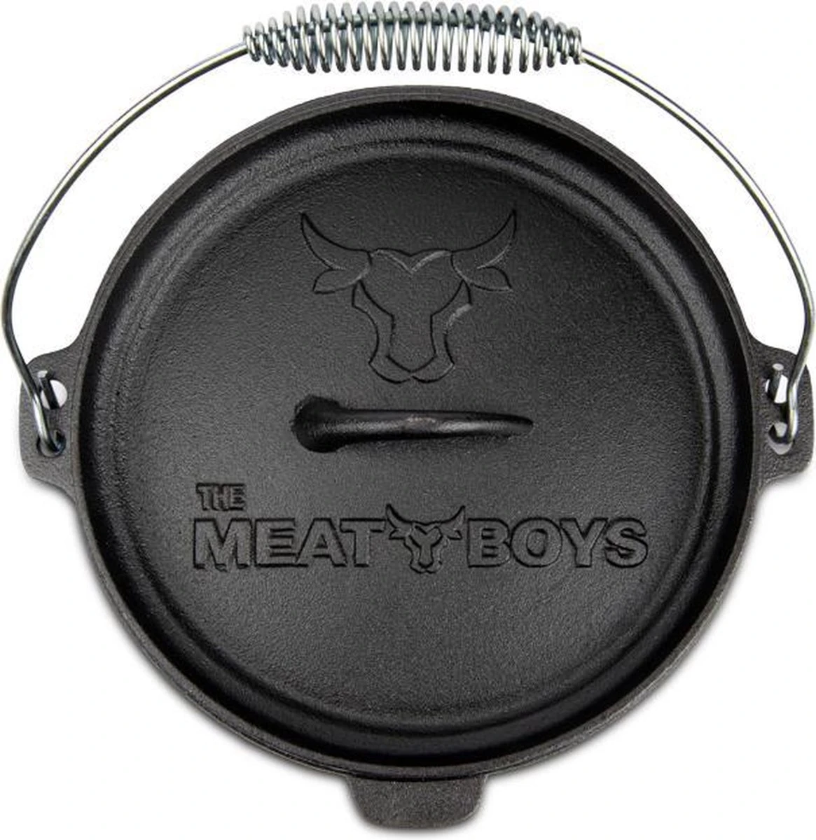 Merkloos Dutch Oven 4,5L - The Meat Boys - BBQ Pan 2 Merkloos Dutch Oven 4,5L - The Meat Boys - BBQ Pan - Afbeelding 2