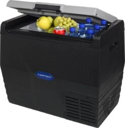 Campart Koelbox XXL CB-8695 – Koelen En Vriezen – LED Display Met Digitale Temperatuurweergave - Coolbox 230V En 12V - 35 Liter - Zwart -Bo-Camp Winkel 1171x1200