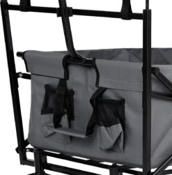 AREBOS Handwagen Vouwbare Dak Handwagen Vouwbare Trolley Uitrustingswagen Grijs -Bo-Camp Winkel 1183x1200 1