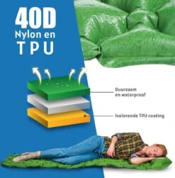 TRVLMORE Slaapmat - Zelfopblazend - 1 Persoons - Ingebouwde Pomp En Kussen - Groen -Bo-Camp Winkel 1183x1200 7