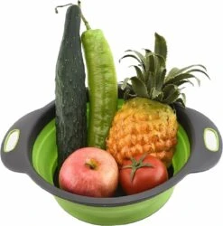 Merkloos Inklapbare Vergiet - Opvouwbaar - Groot - Blauw - Siliconen -Bo-Camp Winkel 1186x1200 6