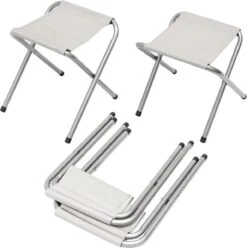 Inklapbare, In Hoogte Verstelbare Campingtafel 120x60x70cm Incl. 4 Inklapbare Krukken Campingtafel S -Bo-Camp Winkel 1194x1200