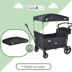 FableKids LEO X4Lite Opvouwbare Handkar Met Dak Onyx Zwart 18 FableKids LEO X4Lite Opvouwbare Handkar Met Dak Onyx Zwart -Bo-Camp Winkel 1194x1200 5