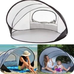 Deryan Luxe Pop Up Strandtent XXL - Anti-UV 50+ - Zilver 23 Deryan Luxe Pop Up Strandtent XXL - Anti-UV 50+ - Zilver -Bo-Camp Winkel 1196x1200 11