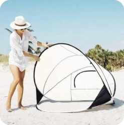 Deryan Luxe Pop Up Strandtent XXL - Anti-UV 50+ - Cream -Bo-Camp Winkel 1196x1200 8