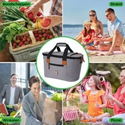 Brisby 4 Laags Geïsoleerde Koeltas - Boodschappentas 21 Liter - Grijs 15 Brisby 4 Laags Geïsoleerde Koeltas - Boodschappentas 21 Liter - Grijs -Bo-Camp Winkel 1197x1200 24