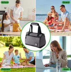 Brisby 4 Laags Geïsoleerde Koeltas - Lunchtas 10 Liter - Donkergrijs -Bo-Camp Winkel 1197x1200 28