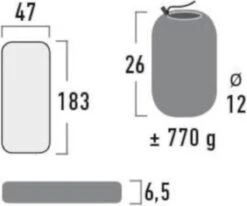 High Peak Tulsa Slaapmat - Donkergrijs 7 High Peak Tulsa Slaapmat - Donkergrijs -Bo-Camp Winkel 1200x1000 9