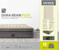 Intex Prime Comfort - Luchtbed - 2-Persoons - 152x203x51 Cm (BxLxH) - Grijs - Met Ingebouwde Motorpomp 15 Intex Prime Comfort - Luchtbed - 2-Persoons - 152x203x51 Cm (BxLxH) - Grijs - Met Ingebouwde Motorpomp -Bo-Camp Winkel 1200x1029 3