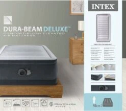 Intex Luchtbed - 1-Persoons - 99 X 191 X 46 Cm - Grijs - Met Ingebouwde Pomp, Hoeslaken Antraciet En Reparatieset -Bo-Camp Winkel 1200x1054 4