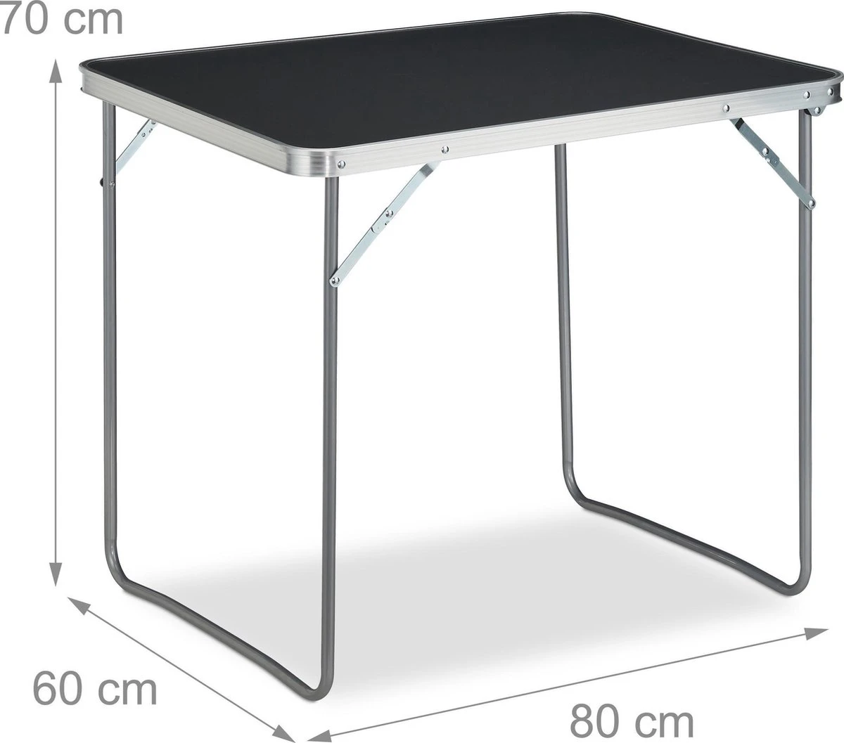 Relaxdays Campingtafel Inklapbaar - Aluminium Klaptafel - Vouwtafel Camping - Koffermodel 4 Relaxdays Campingtafel Inklapbaar - Aluminium Klaptafel - Vouwtafel Camping - Koffermodel - Afbeelding 4