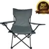 Benson Campingstoel - Inklapbaar Visstoel - Vouwstoel - Comfortabel - Opvouwbaar Stoel - Max. 120 KG - Grijs - 50x50x80cm - Cadeau Man - Strandstoel - Stoel Camperen
