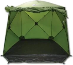 FisherPro Karpertent Met Stormcover – Vistent – Tent - Bescherming Tegen Zon En Wind – 100% Waterdichte Stormhoes – Met Handige Meeneemtas – Ook Geschikt Als Strandtent Of Festivaltent – Extra Veiligheid En Warmte Door Stormcover -Bo-Camp Winkel 1200x1070 5