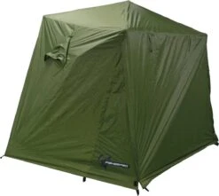 FisherPro Karpertent Met Stormcover – Vistent – Tent - Bescherming Tegen Zon En Wind – 100% Waterdichte Stormhoes – Met Handige Meeneemtas – Ook Geschikt Als Strandtent Of Festivaltent – Extra Veiligheid En Warmte Door Stormcover -Bo-Camp Winkel 1200x1074 4