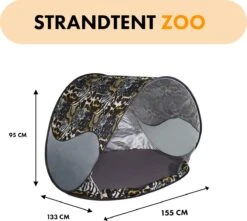 Deryan Luxe Pop Up Strandtent - Anti-UV 50+ - Zoo -Bo-Camp Winkel 1200x1076 6