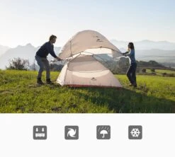 Cloud Up 3 Upgraded - Naturehike® - Tent 3 Persoons - Lichtgewicht Tent - Incl. Grondzeil - 20D 4000MM - Outdoor Kampeertent - Waterdicht - Hiking & Wandelen -Bo-Camp Winkel 1200x1080 3