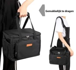 Lunchtas - Koeltas Voor Dames En Heren - Cool Bag - 4 Laags Geïsoleerde Koeltas - Kleine Cooler - Lunch Box - Lunchtas 15 Liter- Zwart -Bo-Camp Winkel 1200x1107 3