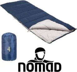 NOMAD® Brisbane Slaapzak | 205x80cm Blauw | Lichtgewicht & Kwalitatief | Dekenmodel Slaapzak | Incl Hoes -Bo-Camp Winkel 1200x1118 2