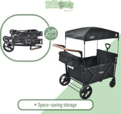 FableKids LEO X4Lite Opvouwbare Handkar Met Dak Onyx Zwart 22 FableKids LEO X4Lite Opvouwbare Handkar Met Dak Onyx Zwart -Bo-Camp Winkel 1200x1131 6