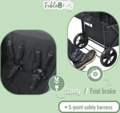 FableKids LEO X4Lite Opvouwbare Handkar Met Dak Onyx Zwart 20 FableKids LEO X4Lite Opvouwbare Handkar Met Dak Onyx Zwart -Bo-Camp Winkel 1200x1134 9