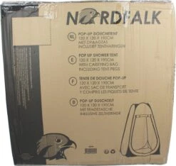 NordFalk Douchetent Pop-up 190 Cm - Camping Douche - Omkleedtent - Incl. Tentharingen En Draagtas - Groen -Bo-Camp Winkel 1200x1135 1