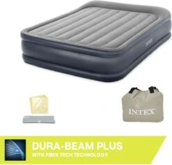 Intex Deluxe Pillow Rest Raised Luchtbed - 2-persoons - 203x152x42 Cm -Bo-Camp Winkel 1200x1149 5
