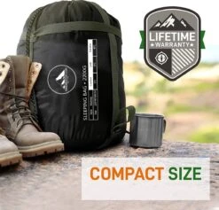 HikeMeister® Outdoor Survival Fishing Mummy Slaapzak 230 X 80 Cm -8°C -Bo-Camp Winkel 1200x1152 1