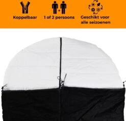 Deryan Cocoon Pop Up Tent - Slaapzak - Luchtbed - Luchtpomp - 4 Persoons - Zilver -Bo-Camp Winkel 1200x1158 4