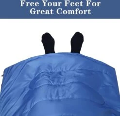 HikeMeister ® Mummy Slaapzak Kamperen Blauw Ca. 220 X 75 Cm Met Draagtas -Bo-Camp Winkel 1200x1162 2