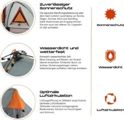 Where Tomorrow Solo Tent Pop Up 225X100X57 Cm - Grijs - 1 Persoons -Bo-Camp Winkel 1200x1162 4