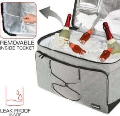 Bomoe Opvouwbare Koeltas IceBreezer KT53 - Koelbox Voor Onderweg - 53x37x32 Cm - 52 Liter - Picknicktas Perfect Voor Barbecues Of Festivals -Bo-Camp Winkel 1200x1163