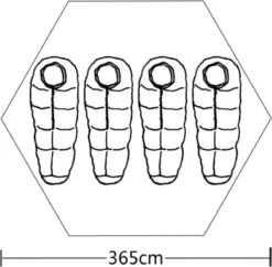 VidaXL Tent 4-persoons Grijs -Bo-Camp Winkel 1200x1174