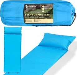 Springos Slaapmat | Zelfopblazend | 186 Cm | Inclusief Hoes & Hoofdkussen | Lichtblauw 37 Springos Slaapmat | Zelfopblazend | 186 Cm | Inclusief Hoes & Hoofdkussen | Lichtblauw -Bo-Camp Winkel 1200x1175 2