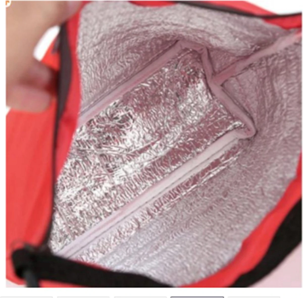 Merkloos Koeltas Lunch - Lunchtas Volwassenen - Kinderen - Lunchtrommel - Picknicktas - Koelzak - Coolbag - Waterdicht - Roze 2 Merkloos Koeltas Lunch - Lunchtas Volwassenen - Kinderen - Lunchtrommel - Picknicktas - Koelzak - Coolbag - Waterdicht - Roze - Afbeelding 2