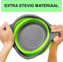 Merkloos Inklapbare Vergiet - Opvouwbaar - Groot - Blauw - Siliconen -Bo-Camp Winkel 1200x1179 3