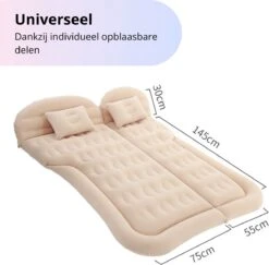 Opblaasbaar Auto Matras - Auto Luchtbed Grijs - Achterbank En Achterbak - Tweepersoons 3-in-1 Universeel Automatras - Inclusief Elektrische Pomp En Accessoires - Kampeer Luchtbed Voor Reizen -Bo-Camp Winkel 1200x1180 13