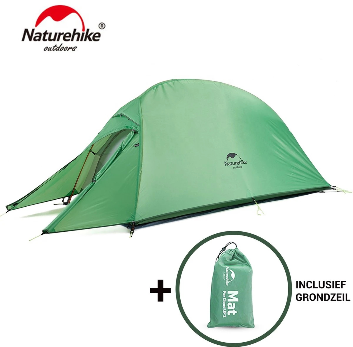 Cloud Up 1 Upgraded - Naturehike® - 1 Persoons Tent - Lichtgewicht Tent - Incl. Grondzeil - 210T 3000mm - Outdoor - Waterdicht - Hiking & Wandelen 1 Cloud Up 1 Upgraded - Naturehike® - 1 Persoons Tent - Lichtgewicht Tent - Incl. Grondzeil - 210T 3000mm - Outdoor - Waterdicht - Hiking & Wandelen