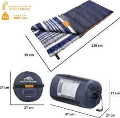 Dutch Mountains Slaapzak Goeree XL - Extra Groot 220x90cm - Katoenen Binnenkant - Aanritsbaar - Tochtstrip En Compressiehoes 11 Dutch Mountains Slaapzak Goeree XL - Extra Groot 220x90cm - Katoenen Binnenkant - Aanritsbaar - Tochtstrip En Compressiehoes -Bo-Camp Winkel 1200x1182 4